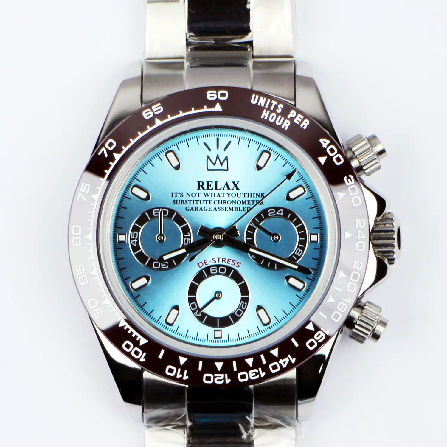 Relax De-Stress Sky Blue Chronograph