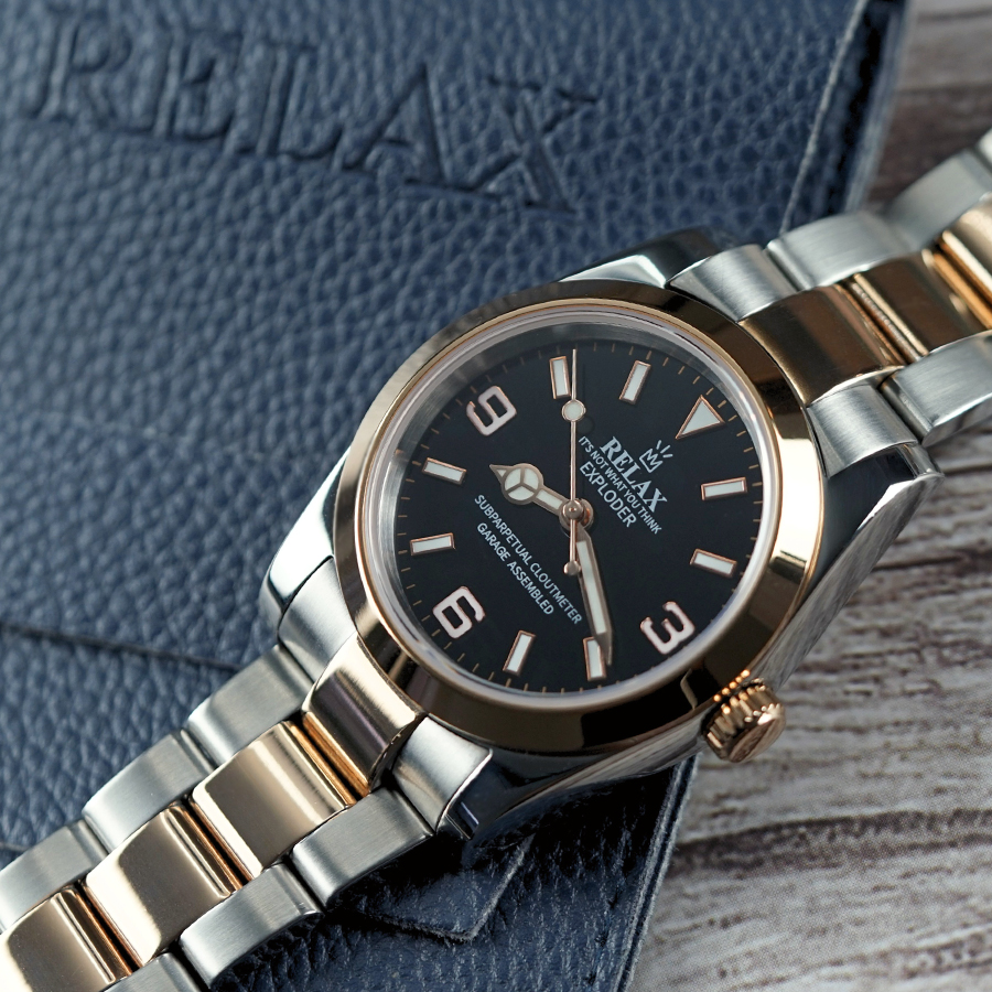 Relax Black and Rose Gold Exploder 36mm - Image 2
