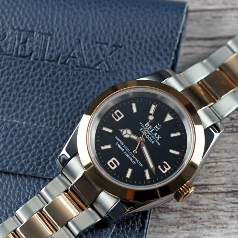 Relax Black and Rose Gold Exploder 39mm - Relax by Atelier Perpetuel