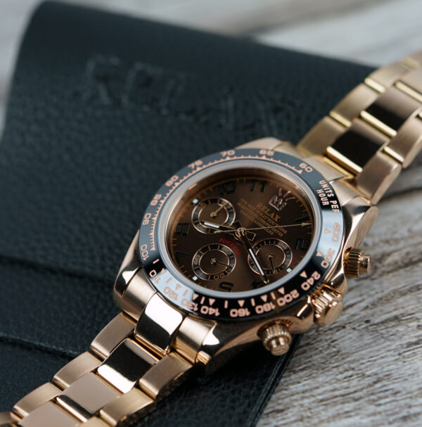 Relax Rose Gold & Brown Chronograph - Image 3