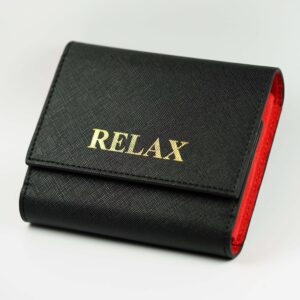 Relax Red & Black Premium Travel Double Watch Pouch