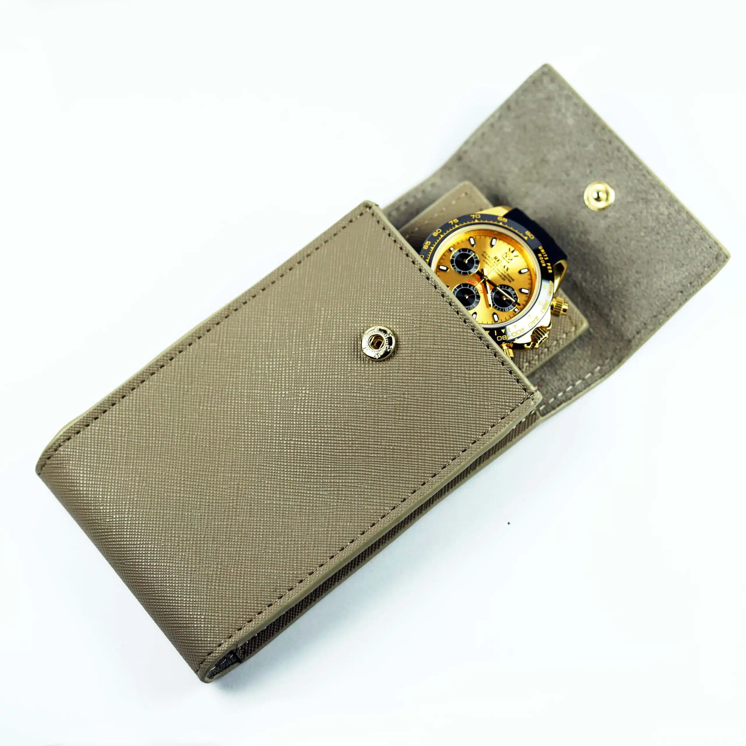 Relax Taupe Premium Travel Watch Pouch
