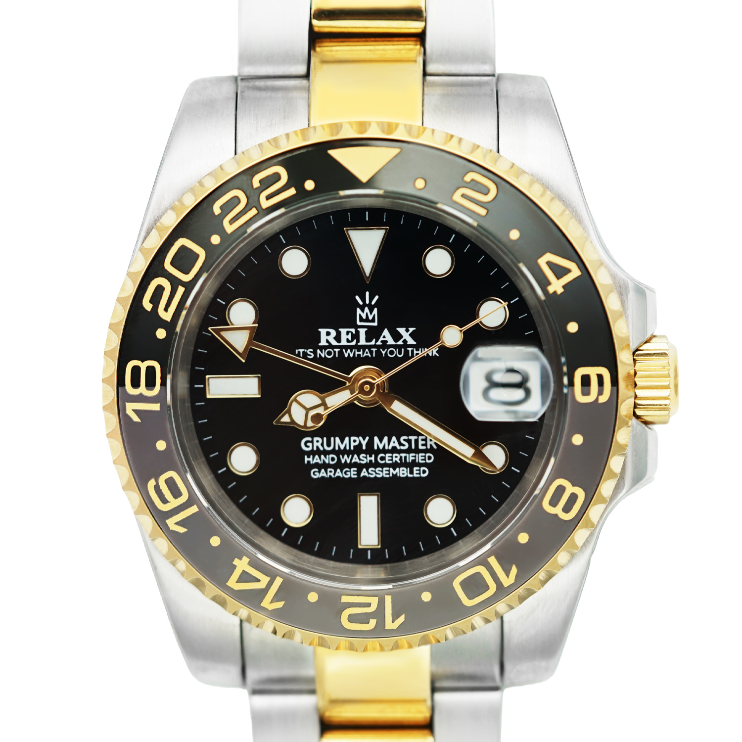 Relax Yellow Gold Two Tone GMT