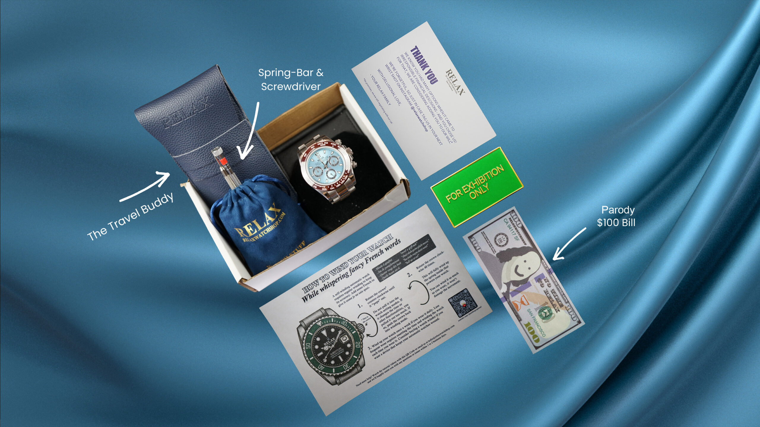 Relax De-Stress Sky Blue Chronograph - Image 5